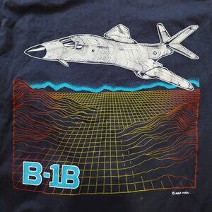 Deadstock Vintage Military Aircraft B-1B Jet T-Shirt